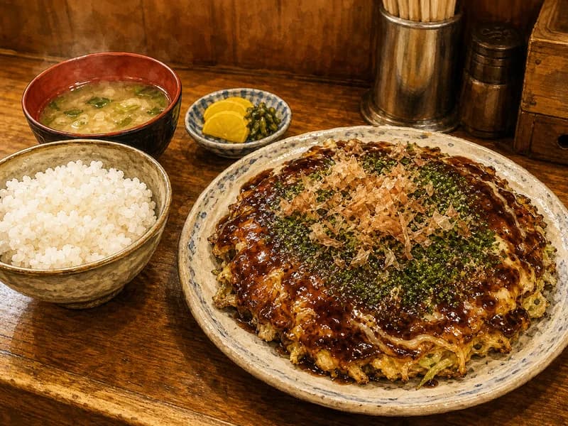 お好み焼定食