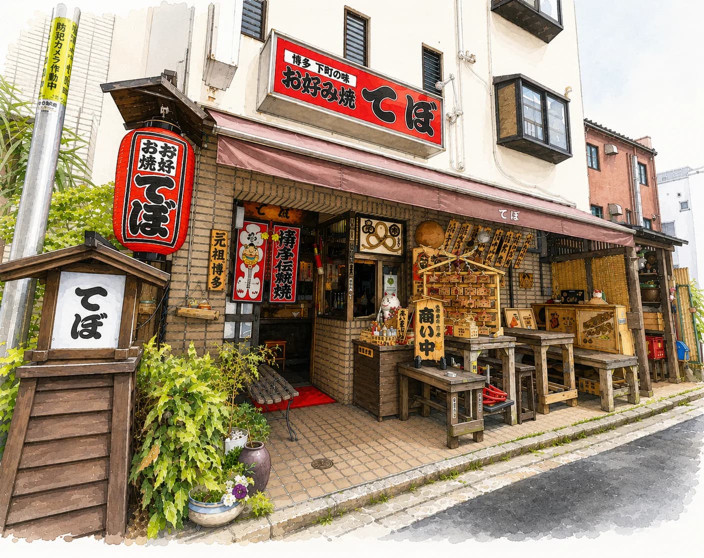 博多 下町の味 お好み焼 てぼ